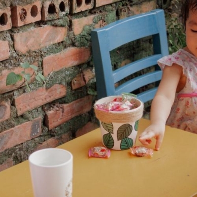 Chậu đất nung Handmade quấn dây đay